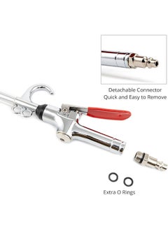 Neiko NEIKO 31122A High Flow Air Blow Gun, 17-26 Inch Extensible Air Nozzle Blow Gun, Pneumatic Air Compressor Accessories, Blow Gun Air Tool, Operating Pressure 80-120 PSI, 360 Degree Swivel Hook  - Image 5