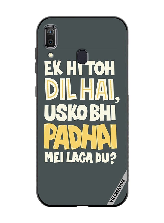 VR CREATIVE Protective Case Cover For Samsung Galaxy A30 Ek Hi Toh Dil Hai Design Multicolour - Image 1