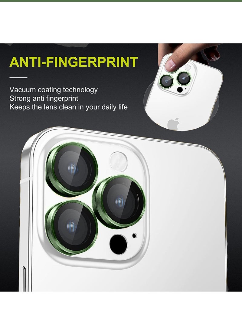 Wtech Premium Camera Lens Film Protector Shield For Apple iPhone 15 Pro 2023 Clear/Green  - Image 3