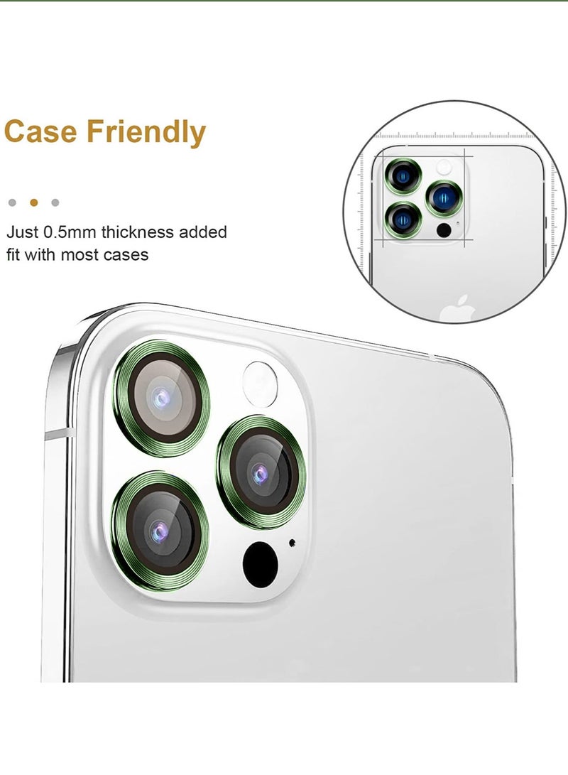 Wtech Premium Camera Lens Film Protector Shield For Apple iPhone 15 Pro 2023 Clear/Green  - Image 2