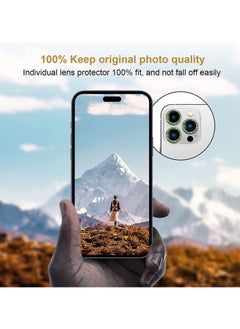Wtech Premium Camera Lens Film Protector Shield For Apple iPhone 15 Pro 2023 Clear/Green  - Image 5