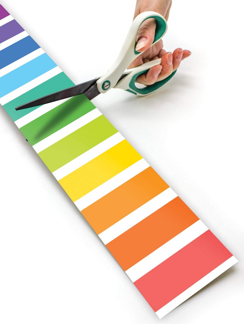 Teacher Created Resources Colorful Stripes Straight Rolled Border Trim - 50ft - Decorate Bulletin Boards, Walls, Desks, Windows, Doors, Lockers, Schools, Classrooms, Homeschool & Offices - Image 4