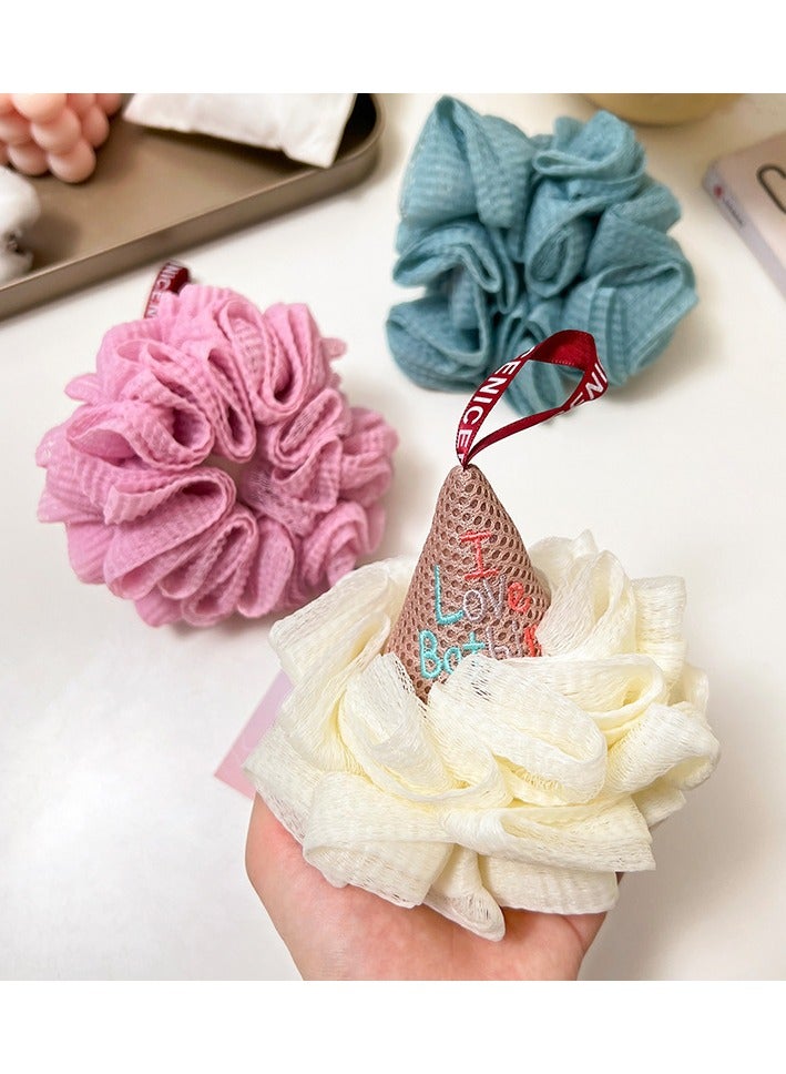 3 Pack Ice Cream Bath Ball, Bath Towel, Foaming, Soft and Non-harming To The Skin - Image 3