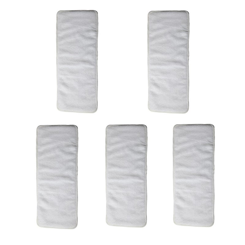 Sigzagor 5 Microfiber Inserts for Junior Diapers 3 Layer 6.6inX16.1in (5 Microfiber Inserts) - Image 1