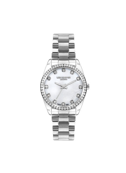 Women'S Quartz Movement Watch, Analog Display And Metal Strap - Lc07478.320, Silver