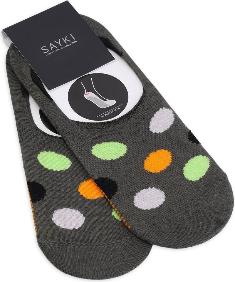 Hatemoğlu Orange Double Polka Dot Cotton Ballerina Socks