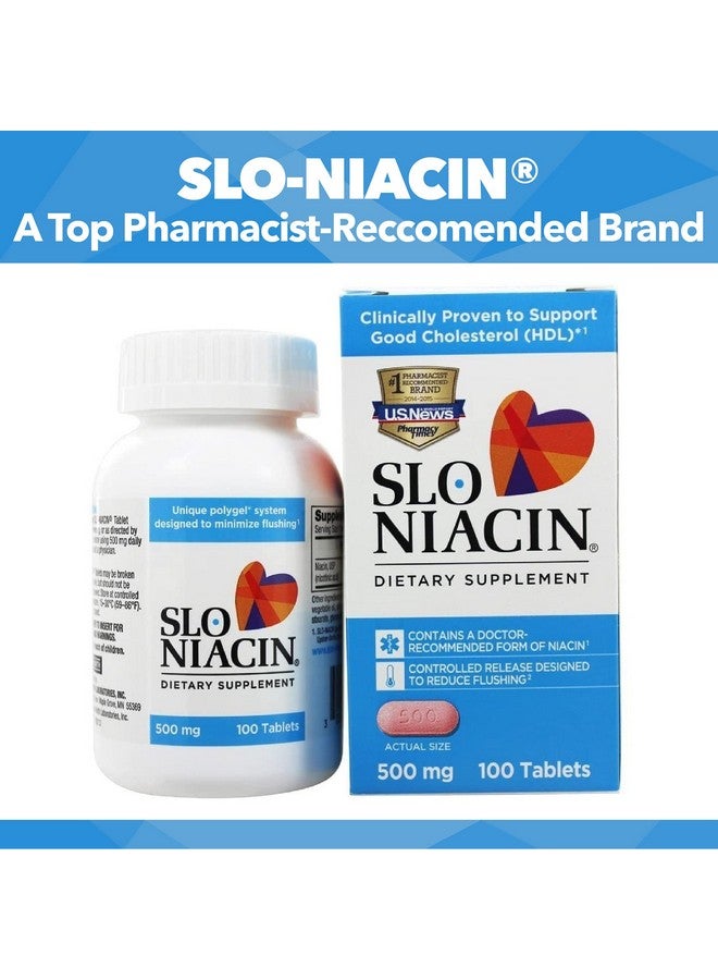 Kinara Slo Niacin 500mg Flush Free 100 Capsules/Tablets 6-Pack, Vitamin B3, Heart & Nutritional Health, Energy Production, Circulation, Skin Pill Organizer - Image 3