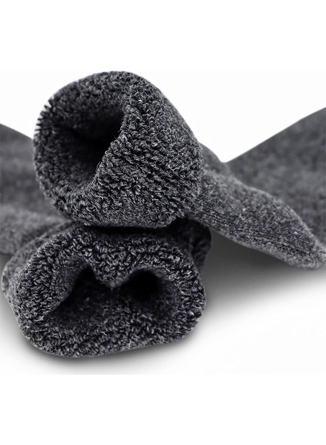 جمورو 5 أزواج من الجوارب الصوفية الرجالية السميكة الحرارية للمشي لمسافات طويلة في الشتاء الدافئة الجوارب الثقيلة الناعمة المريحة للطقس البارد - Image 5