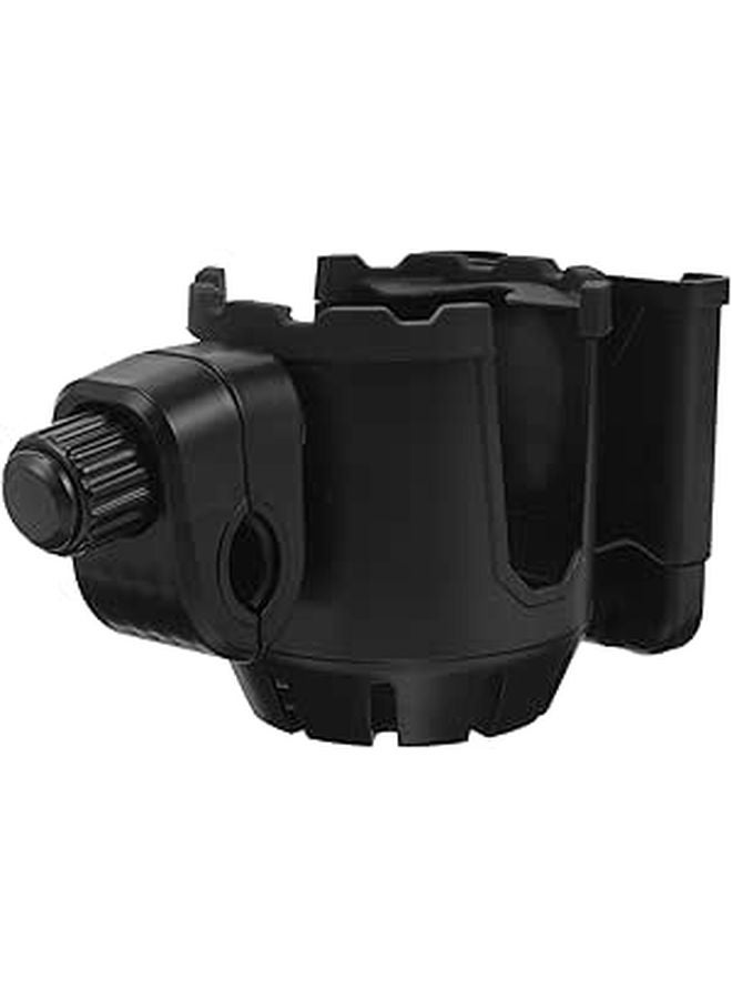 Rotatable 360 Wheelchair Cup Holder Walker Rollator Bottle Phone Holder Black - Image 1