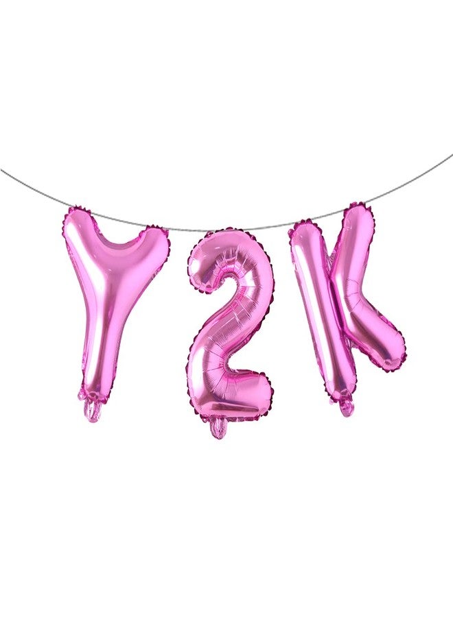 RUIANSI زينة حفلات Y2k، بالونات حفلات وردية اللون للبنات، مجموعة بالونات حفلات Y2k للمراهقين، زينة حفلات أعياد ميلاد Y2k، هدايا حفلات Y2k وردية اللون، لوازم حفلات (أحمر وردي Y2k) - Image 1