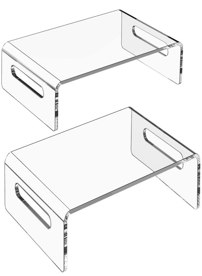 Zimilar 2 Pack Monitor Stand Riser, Acrylic Monitor Stand for Computer - Image 1