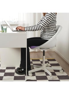 Zaboon Swivel chair + pad, white/lilac  - Image 4