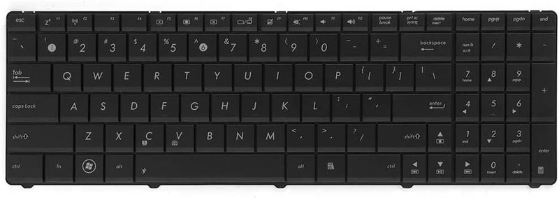 Wefly لوحة مفاتيح لابتوب متوافقة مع Asus X54C X54H X75VC X75VD K54C K54 A54LY K54 K54C K54H K54HR K54HY K54L K54LY X54 X54C X54H X54HR X54HY X54L X54LY X55 X55A X55C X55SA X55SR X55SV X55U X55VD - Image 2