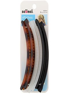 Scunci 5" Banana Combs, Assorted Colors, 6-Pieces Per Pack (1-Pack)  - Image 4
