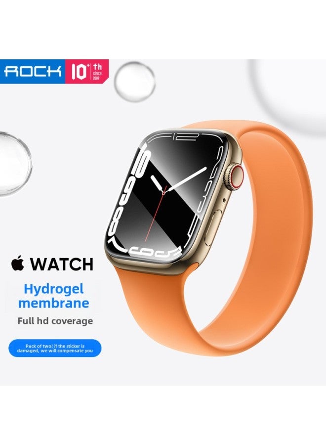 ROCK Watch1/2/3/4/5/6/7/8/9/10 HD High Permeability Anti-Fingerprint 2-Piece Watch Hydraulic Film-Color:40mm/41mm Two-piece-Dimensions:Default - Image 1
