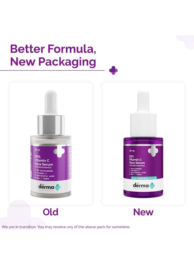 The Derma Co.10% Vitamin C Face Serum for Skin Radiance 30 ml
