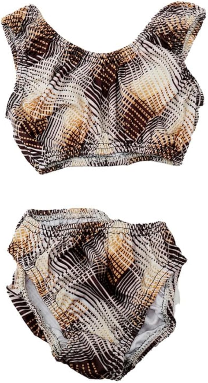 Perfect M-701-72 Cut Out Swimsuit 3 Years 4 Years For Girls - Multi Color