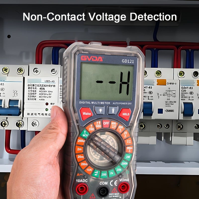 GD121 Digital Multimeter AC DC Voltage Tester Backlit Display Resistance Diode Measurement 1999 Counts Multimeter Bracket Design - Image 2