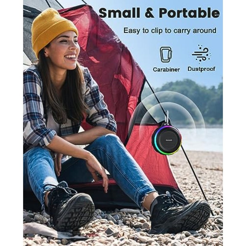 Bluetooth Shower Speaker with IPX7 Waterproof, Crisp Clear Sound, True Wireless Stereo, Clip Portable for Pool Beach Boat Kayak Float Golf - Image 5