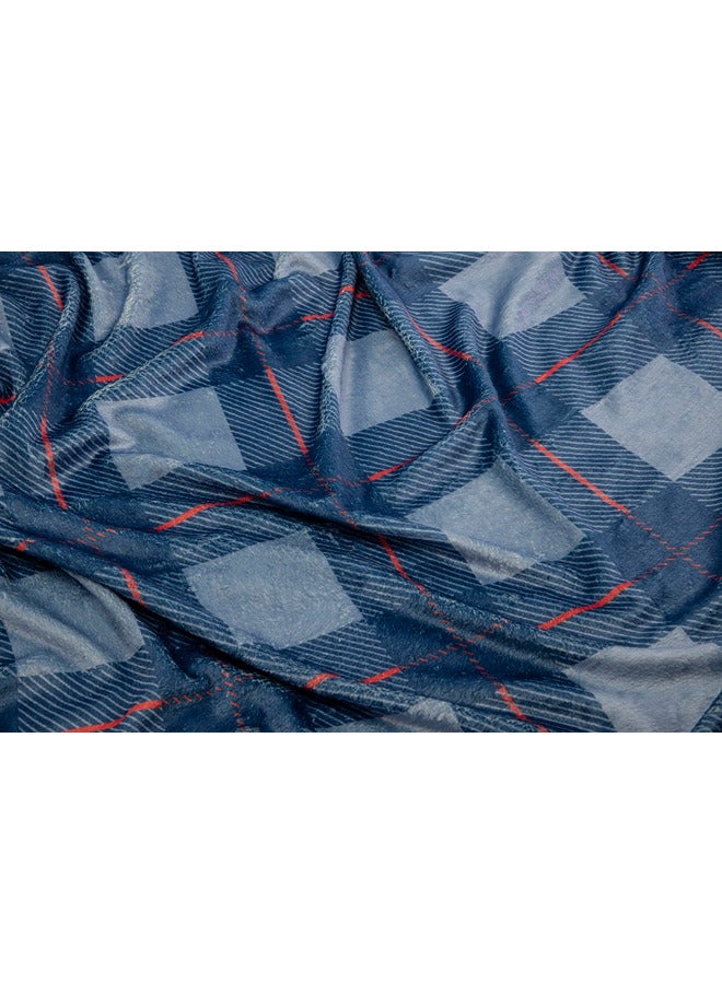 Mintra بطانية عيد الميلاد 130X180 سم - مزخرفة باللون الأزرق - Image 2