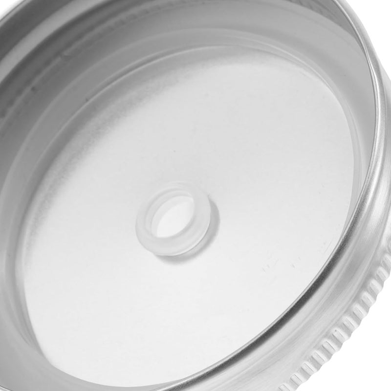 6pcs Mason Jar Lids with Straw Hole, 70mm Tinplate Wide Mouth Replacement Caps, Leak-proof Drink Lids for Regular Mouth Mason Jars, Reusable Canning and Beverage Covers - Image 3