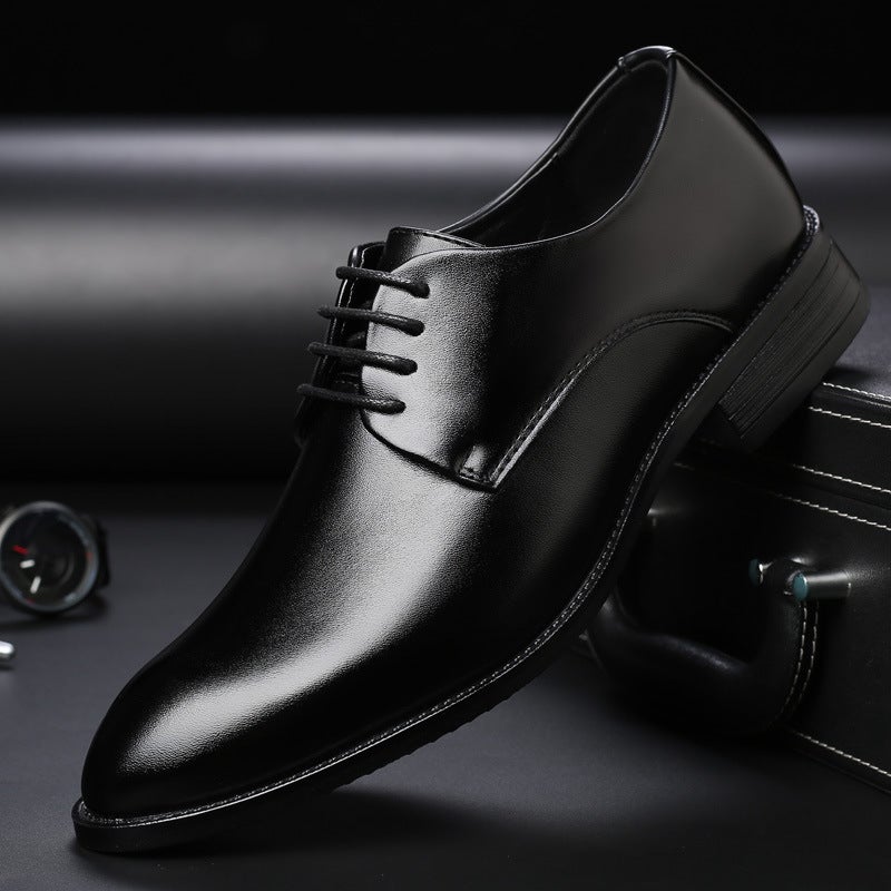 2023 Summer Plus Size 4748 Glossy Men'S Shoes Formal Wear Business Pointed Leather Shoes Casual Fashion Platform Height Increasing Shoes - Image 5