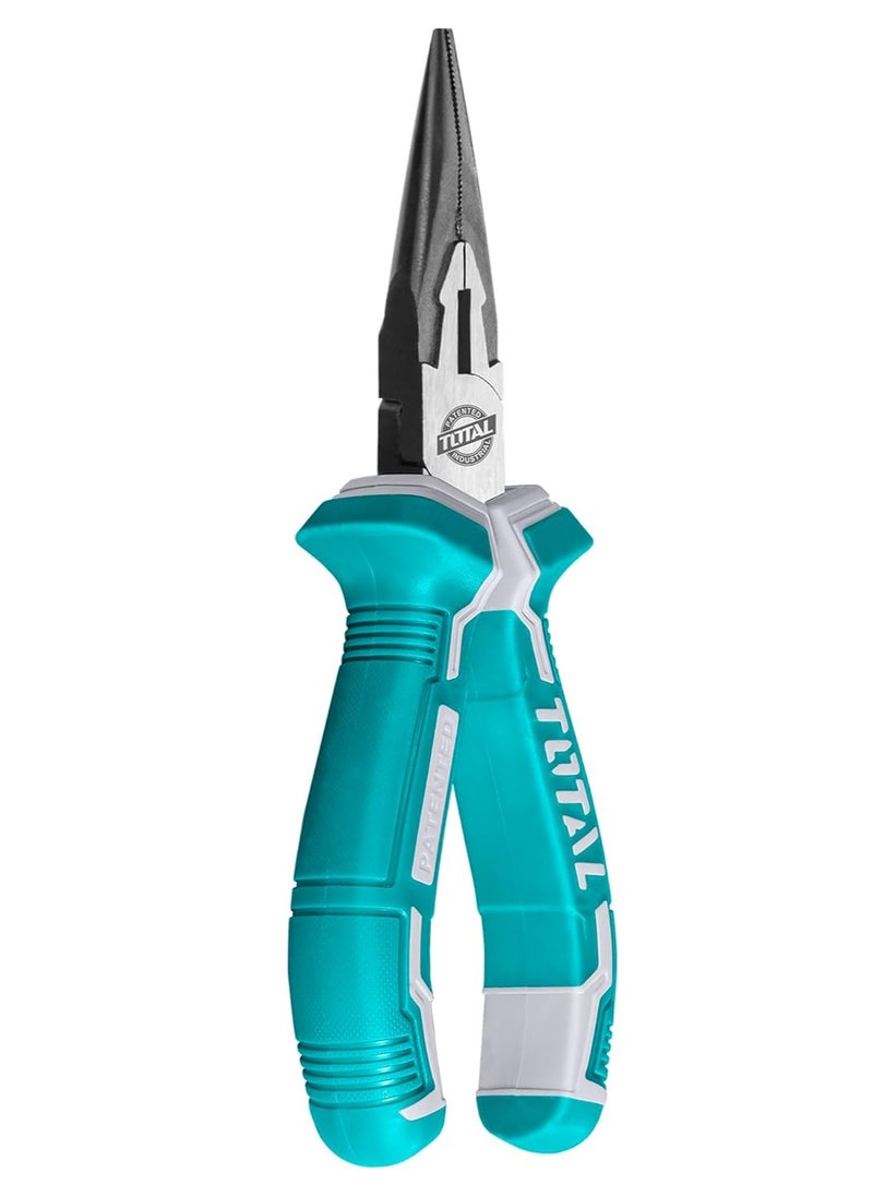 TOTAL - Flat Long Nose Plier 6 Inch 160 MM - Image 1