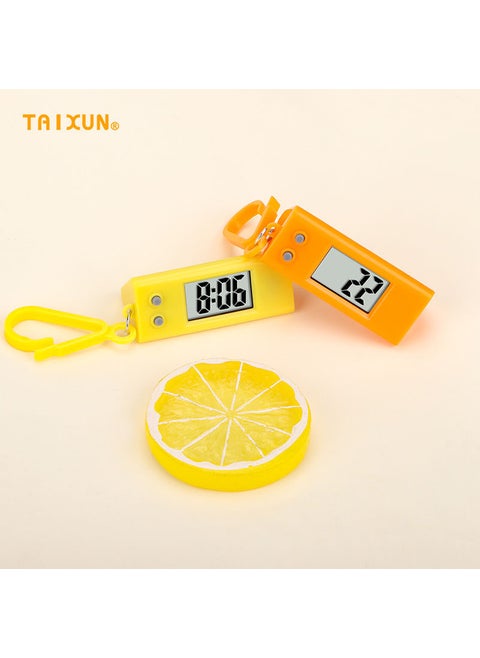 Bulk Wholesale Student Keychain Watches Triangle yellow
