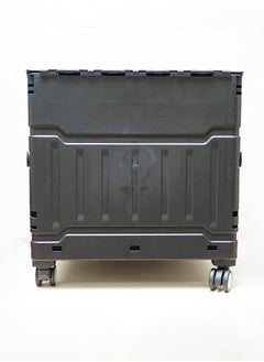 Crony 75L Portable Secure Lid Folding Shopping Cart（Black）  - Image 3