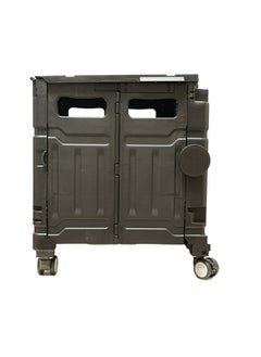 Crony 75L Portable Secure Lid Folding Shopping Cart（Black）  - Image 2