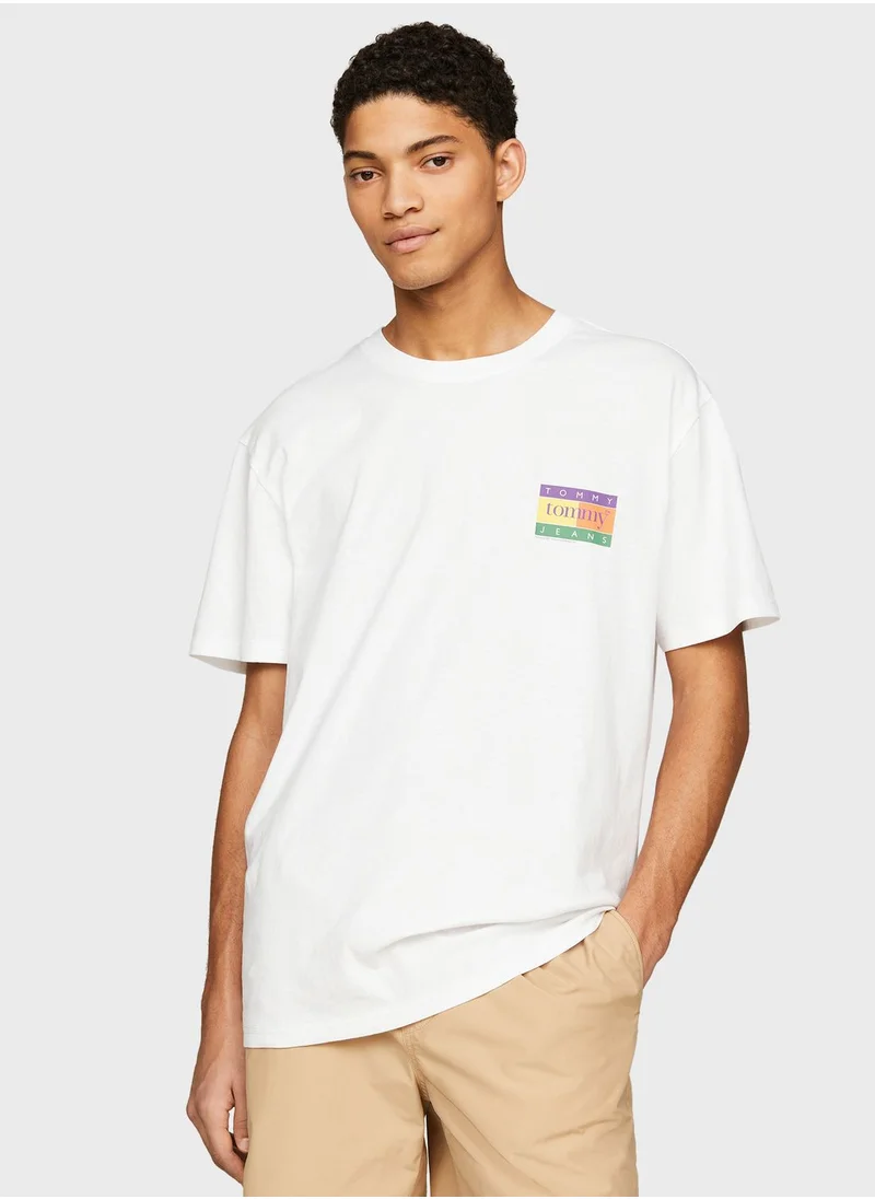 TOMMY JEANS Monogram Crew Neck T-Shirt