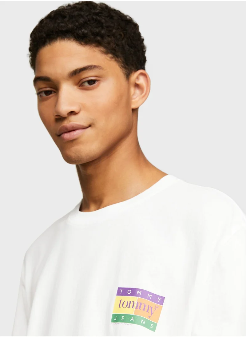 TOMMY JEANS Monogram Crew Neck T-Shirt
