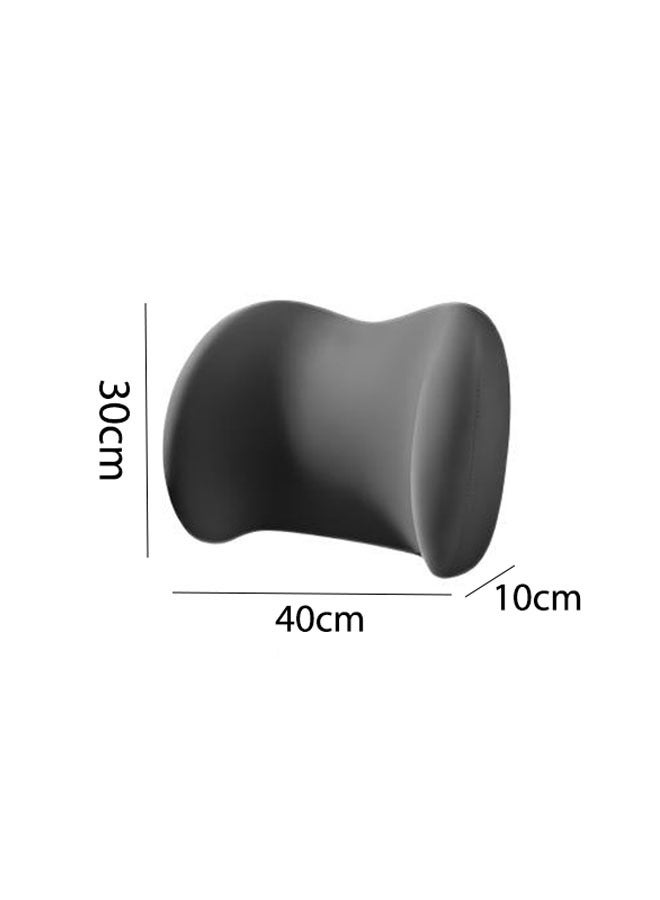 Car Back Cushion Lumbar Support  Memory Foam Ergonomic  Back Support Cushion  Office Chairs Car Seat For Pain Relief  Four Season Universal Breathable (Grey) - Image 2