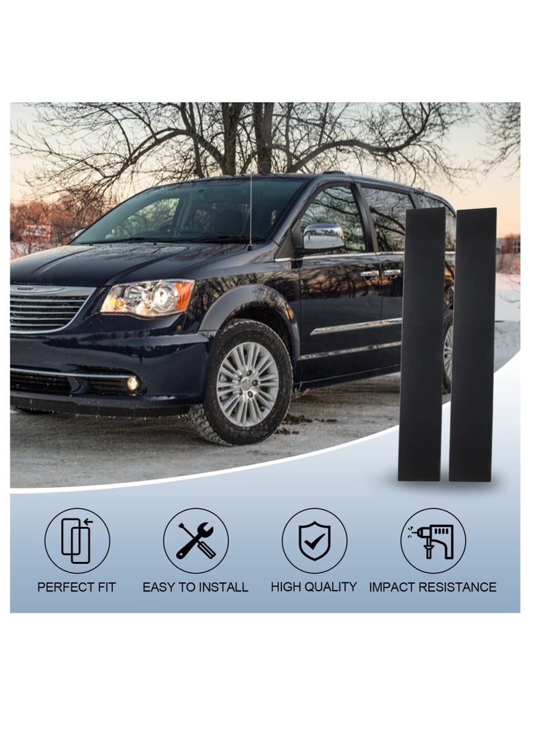 Excefore Car B Pillar Front Door Applique B Pillar Trim Door Molding for Front Passenger And Driver Side Windshield Outer Replacement for Dodge Grand Caravan 2008-2020 Chrysler Town And Country 2008-2016  - Image 3