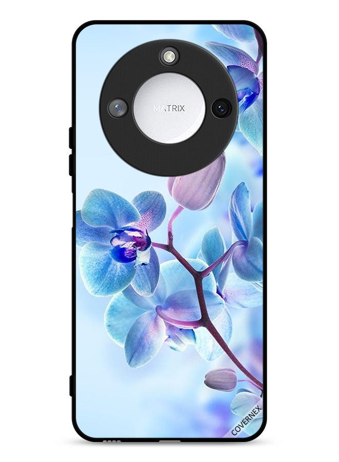 Covernex غطاء حماية ذكي Honor X9c 5G مزخرف بأزهار الأوركيد - Image 1