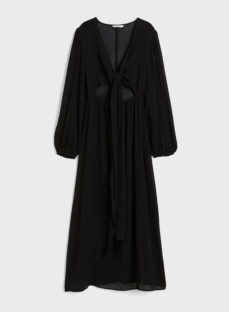 H&M Cutout Midi Dress