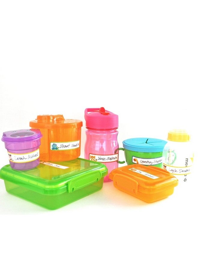 Lil' Labels Bottle Labels, Write-On, Self-Laminating, Waterproof Kids Name Labels for Baby Bottles, Sippy Cup for Daycare School, Dishwasher Safe (Animal Friends), Made in The USA - Image 4