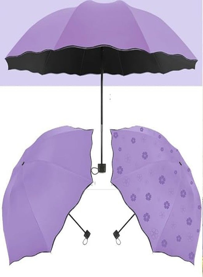 CESHTA Magic Print 3-Fold Umbrella - UV Protection & Rain Shield Color Changing Design Umbrella for Girls, Boys, Men & Women Compact, Stylish & Durable (Multicolor) - Image 4