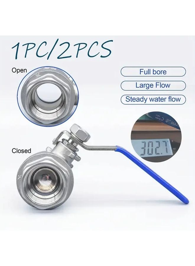 3 4 Inch Push Type Ball Valve 304 Stainless Steel Corrosion Resistant Water Disconnect Valve - Image 2