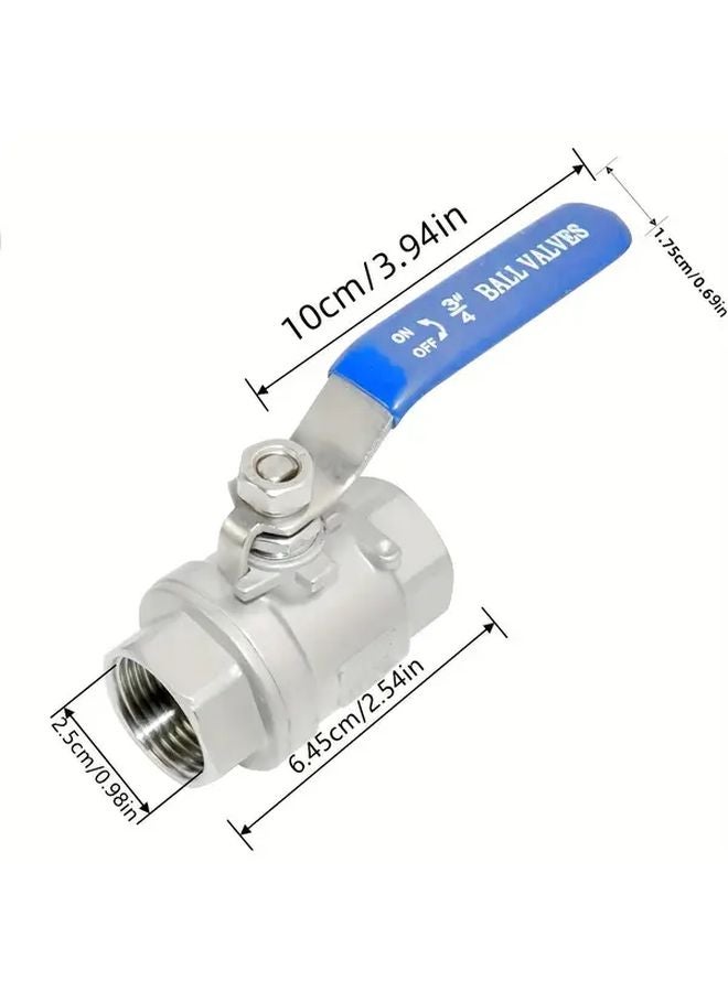 3 4 Inch Push Type Ball Valve 304 Stainless Steel Corrosion Resistant Water Disconnect Valve - Image 4
