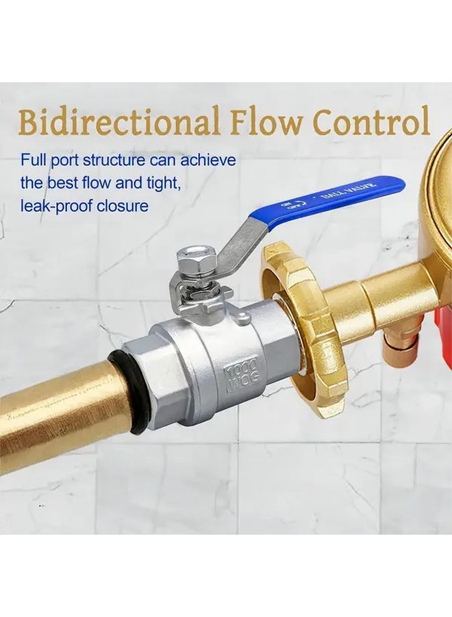 3 4 Inch Push Type Ball Valve 304 Stainless Steel Corrosion Resistant Water Disconnect Valve - Image 5
