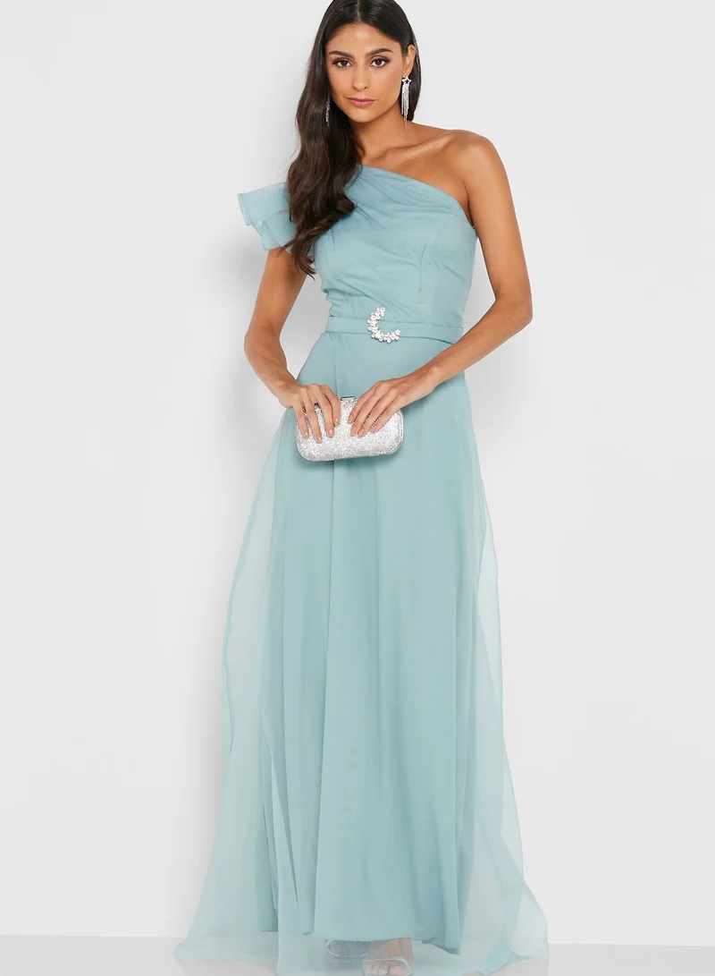 Ella Limited Edition One Shoulder Shimmer Dress