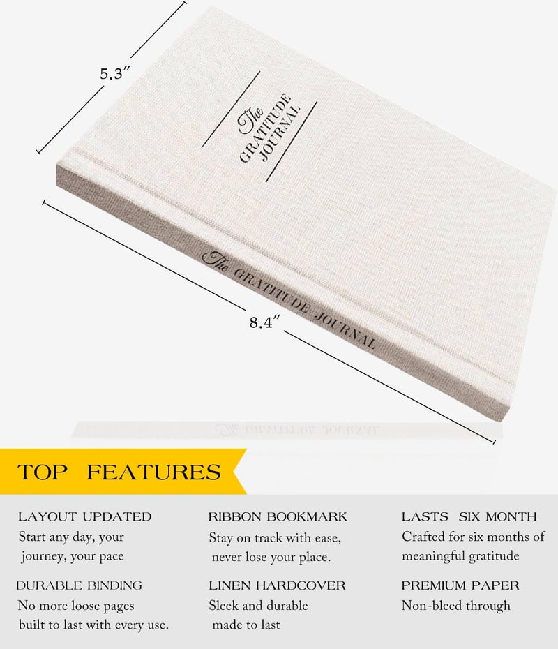 ZICVIBE The Original Gratitude Journal - 5 Minute Gratitude Practice with Inspiring Prompts & Quotes for Mindfulness, Reflection & Personal Growth 2026 - Wellness Journal for Men & Women - Image 4