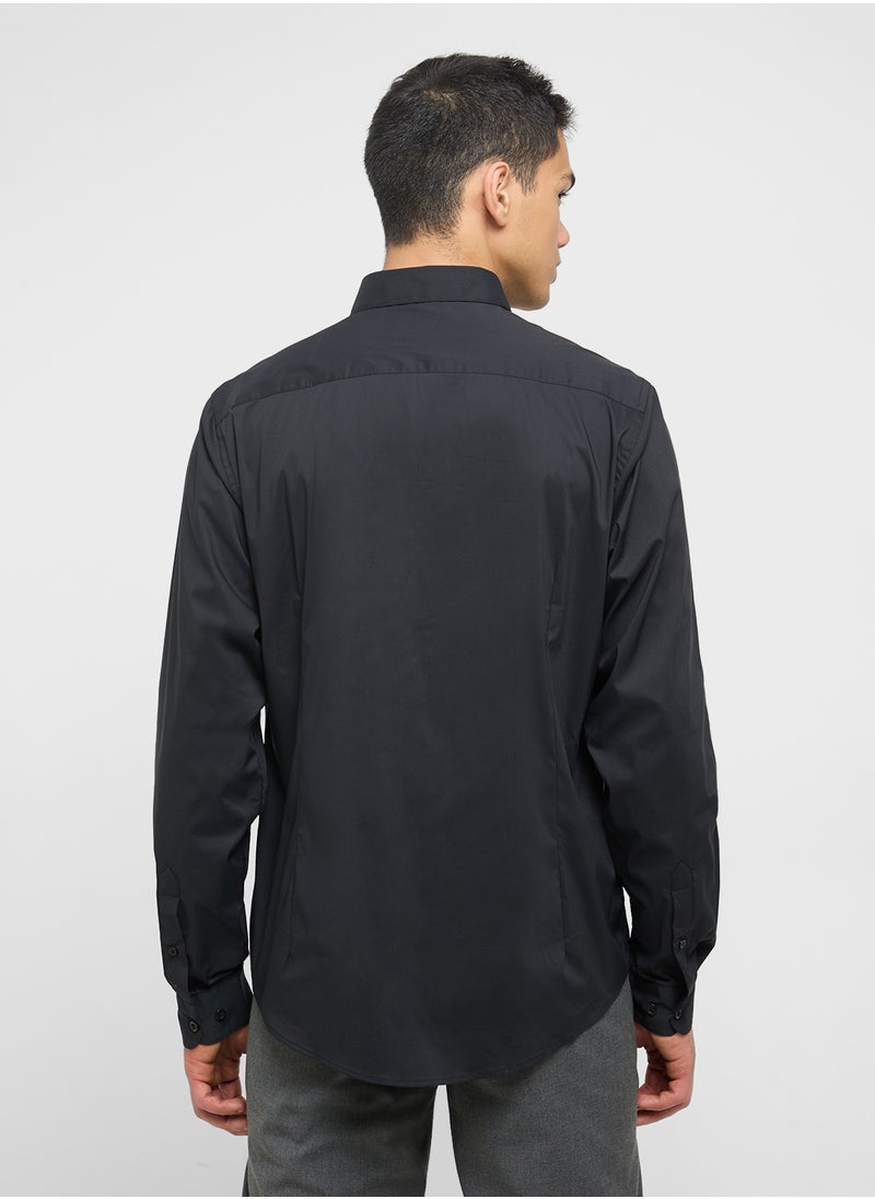 Robert Wood Stretch Cotton Slim Fit Shirt  - Image 2