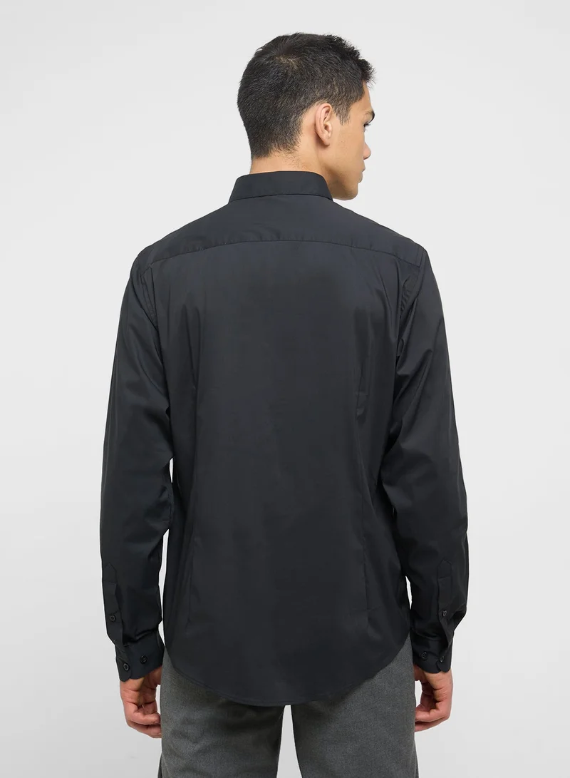 Robert Wood Stretch Cotton Slim Fit Shirt