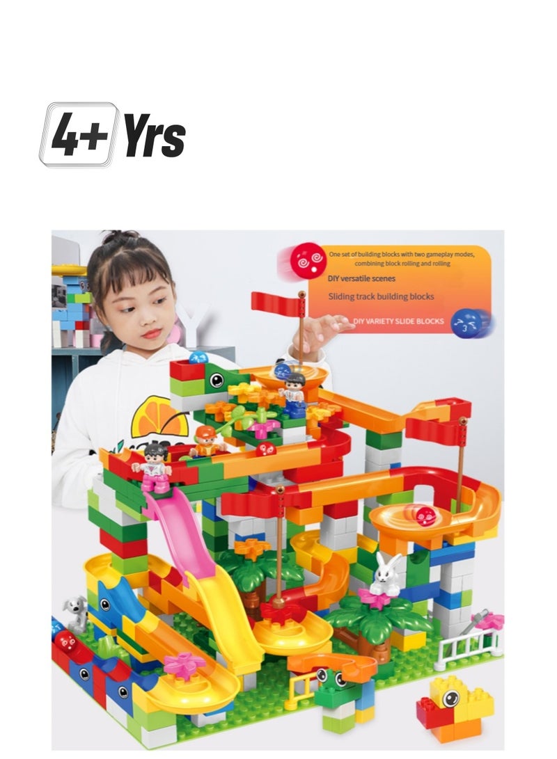 4-6 years old children's enlightenment pressure plastic toys puzzle Variety ball slide large particles building blocks  - Image 1