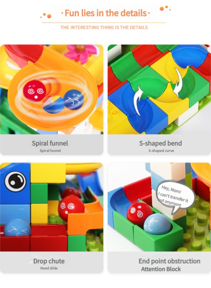 4-6 years old children's enlightenment pressure plastic toys puzzle Variety ball slide large particles building blocks  - Image 3