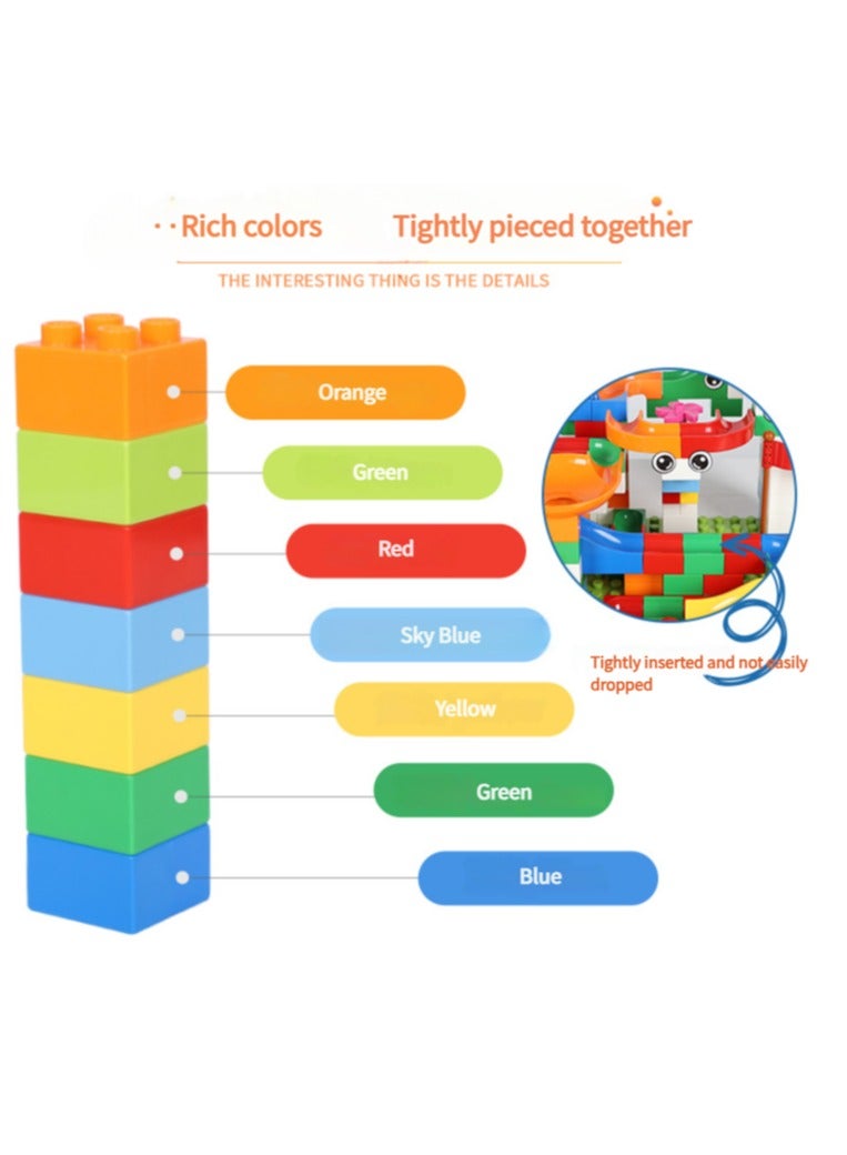 4-6 years old children's enlightenment pressure plastic toys puzzle Variety ball slide large particles building blocks  - Image 4