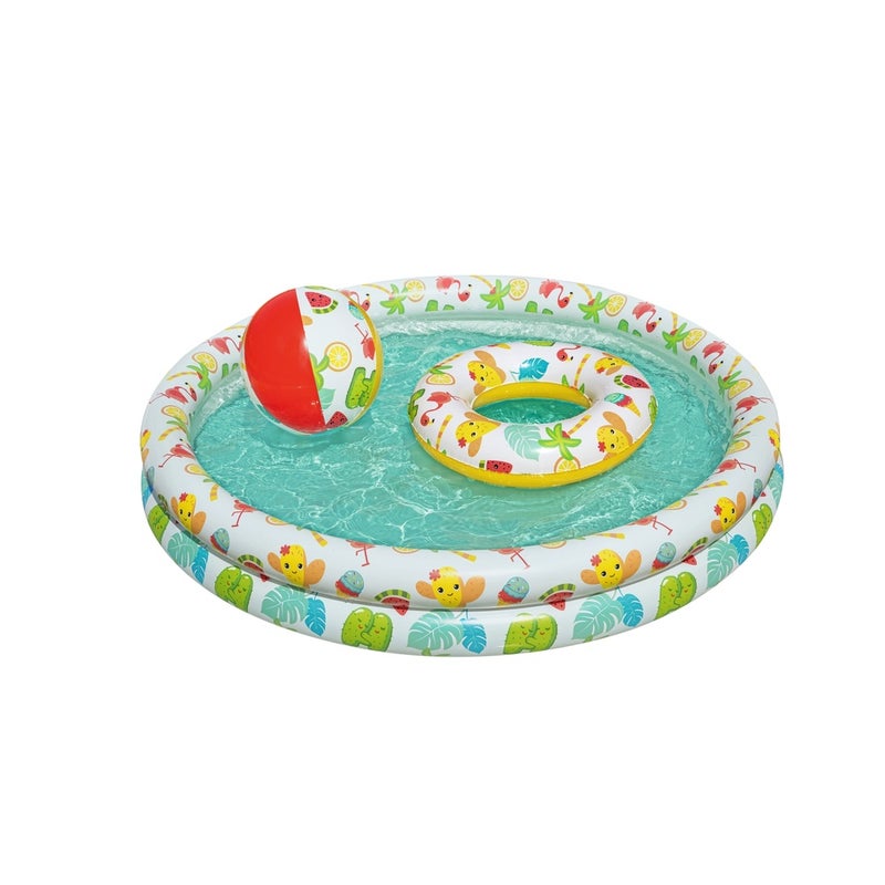 Bestway - Play Pool Set with Beach Ball and Swim Ring 122x20 cm - 51124 - Image 1