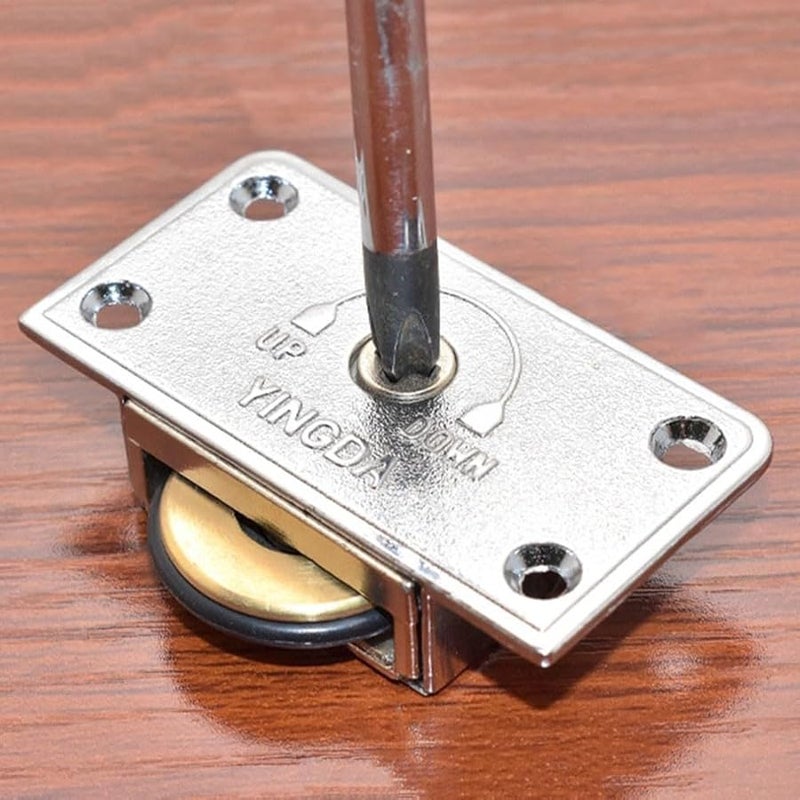 استبدال عجلة الباب المنزلق باللون الفضي الأسود مع محامل للخزائن وخزائن الملابس - Image 5